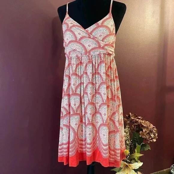 ELLE Women’s Medium Skinny Strap V Neck Dress - Picture 1 of 9